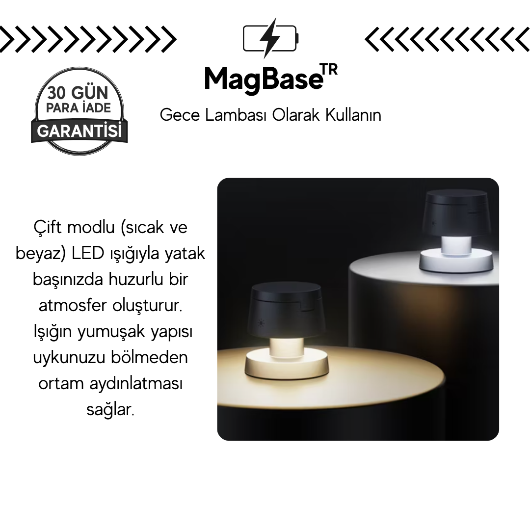 MagBaseᵀᴿ - 4'ü 1 Arada Manyetik Şarj Standı